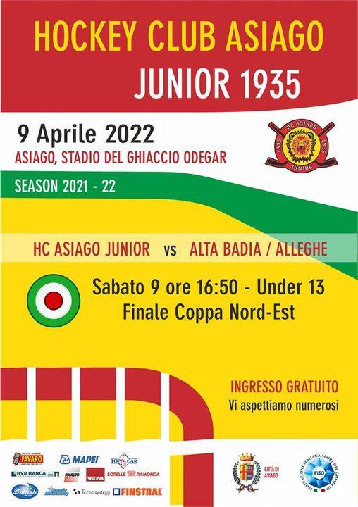 FINALE Coppa Italia U13
Sabato 9 Aprile 